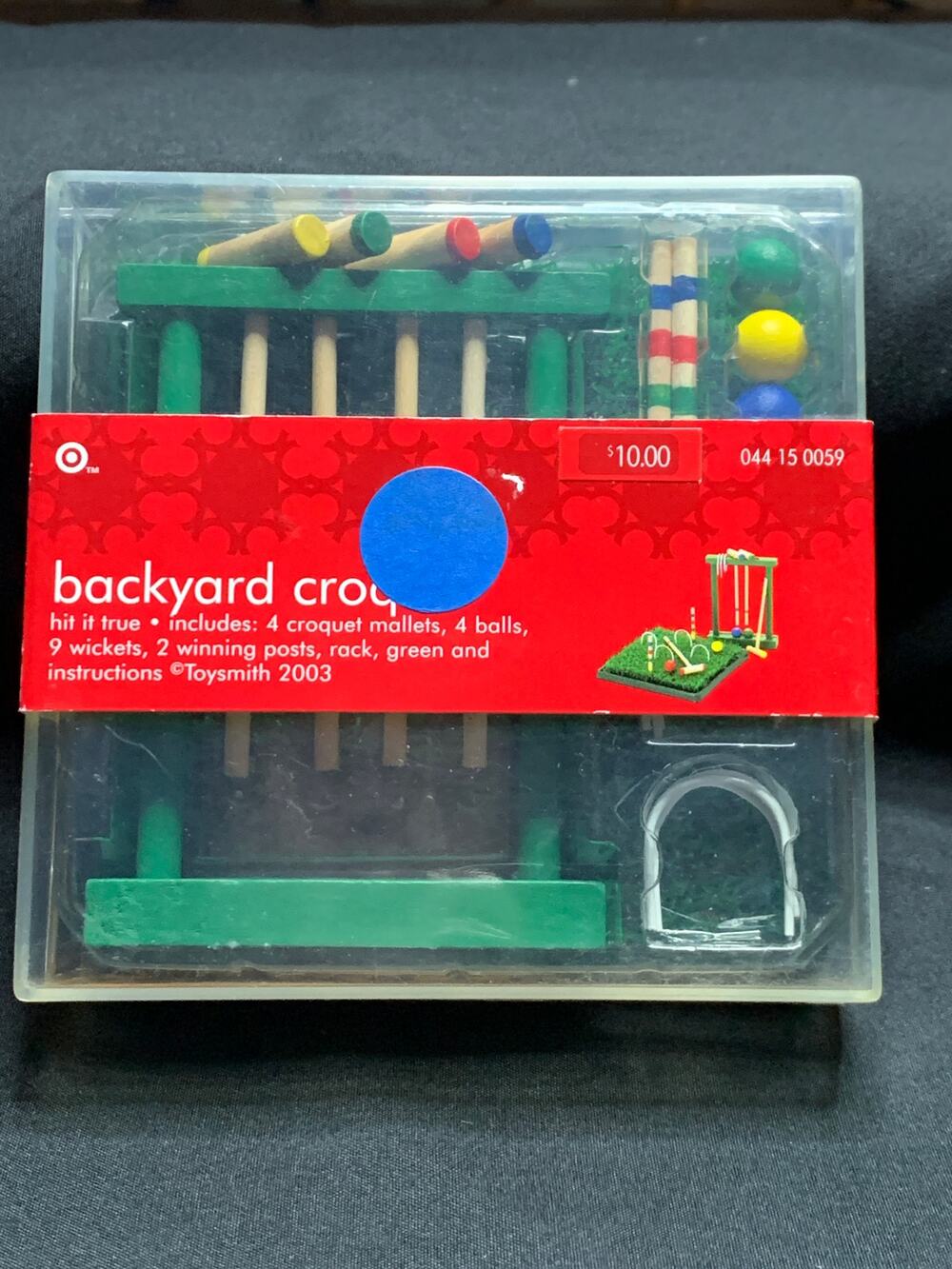 2005 Target Toysmith Backyard Croquet Miniature Game Set Sealed Vintage NOS